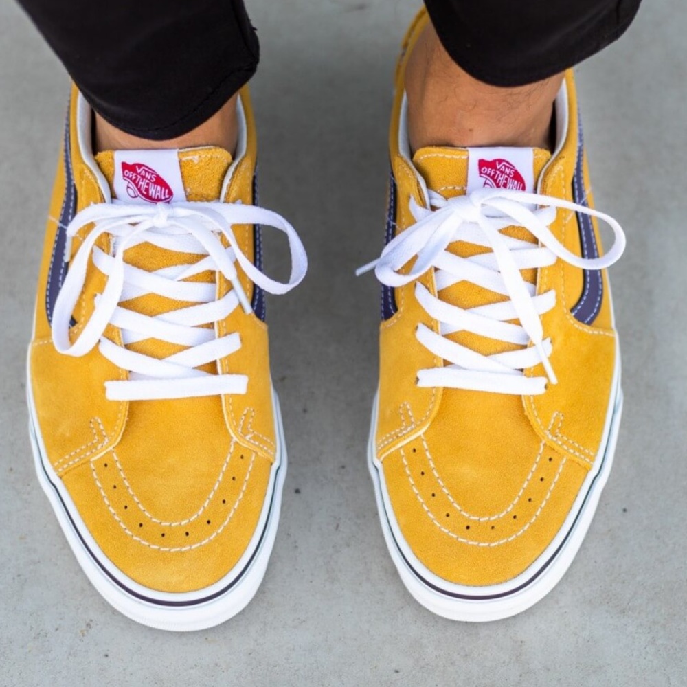 🔥 VANS SK8 LOW HONEY GOLD PURPLE SNEAKERS FOR MEN 🔥 - Picture 11 of 11